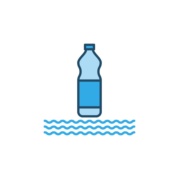 塑料瓶和水波的概念图片下载