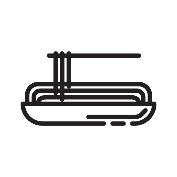 意大利面食物图标设计标志图片下载