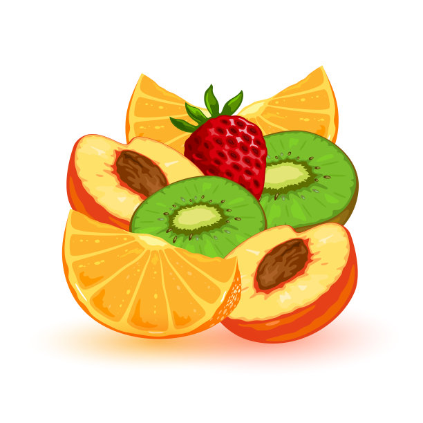 卡通水果束套装图片下载