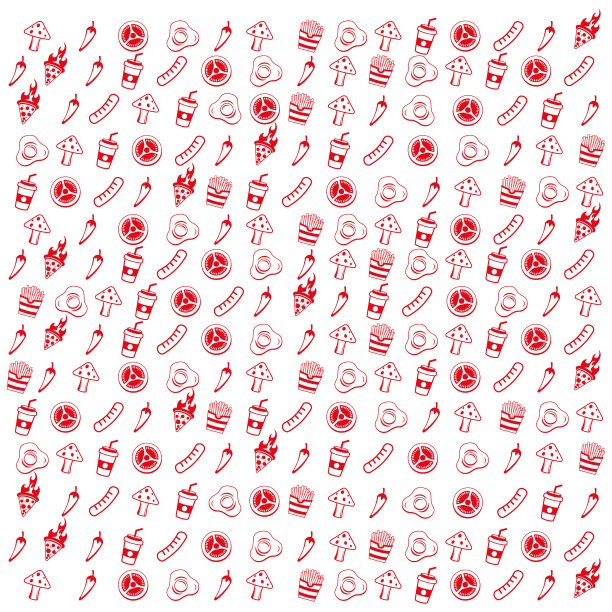 披萨卷辣椒图案背景平图片下载