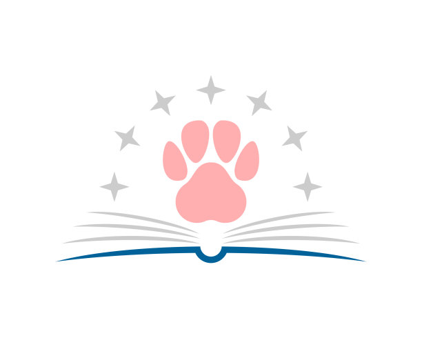 宠物爪子在打开的书页上开星图片下载