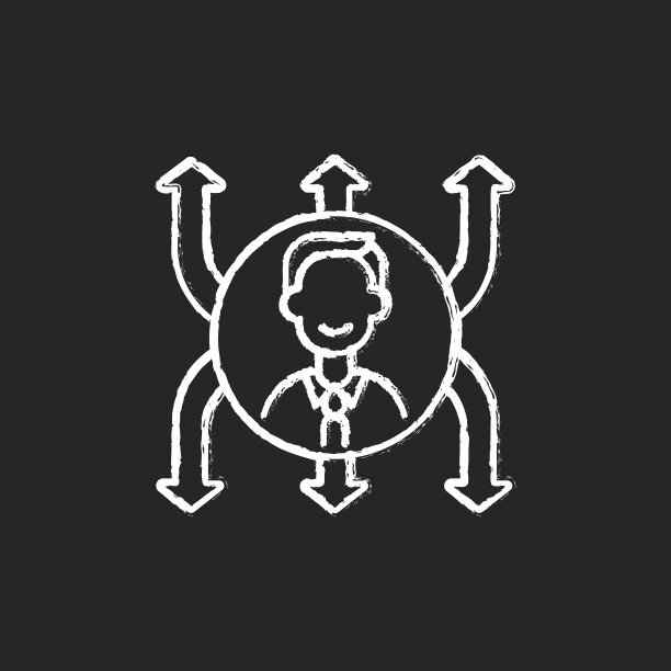 灵活性粉笔白色图标上的黑色背景图片下载