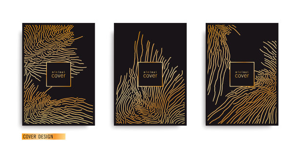 用线条艺术设置极简主义海报图片下载