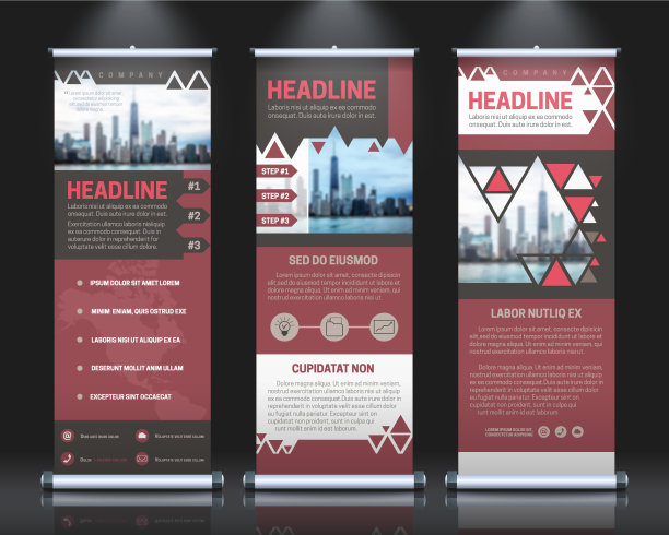 汇总旗帜模板图片下载