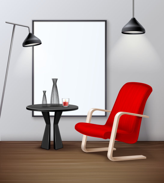 现代城市室内模型现实海报图片下载