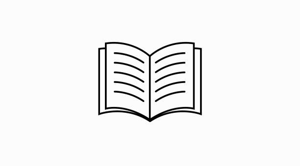 黑白书籍图标图片下载