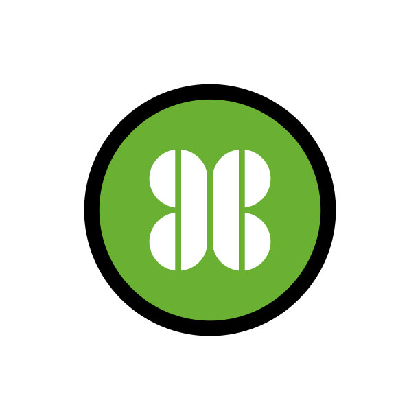 字母cc三叶草标志图标设计模板图片下载