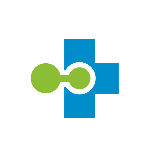 医疗中心标志图标设计数字医院图片下载