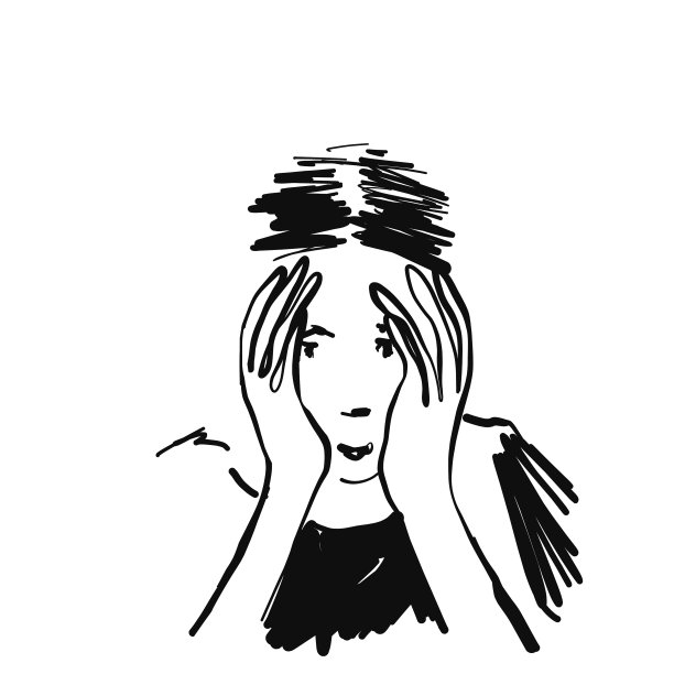 抑郁症患者的思维和头脑混乱图片下载