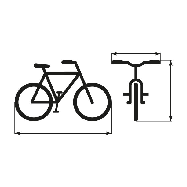尺寸简单的自行车上图片下载