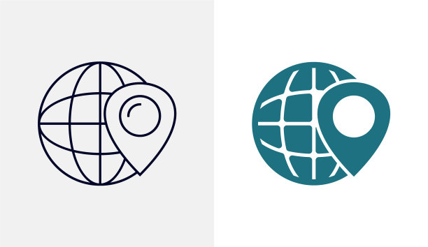 旅行点平面图标旅行模板设计图片下载