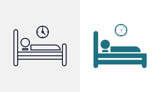 床图标模板旅行设计图标概念图片下载