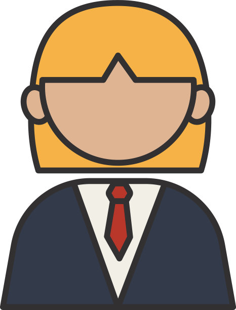 职业律师工作者化身填充风格图标图片下载