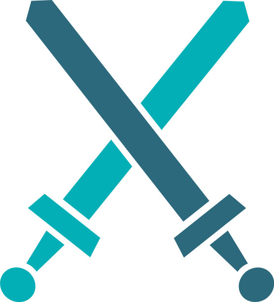 十字剑彩色图标棋盘游戏桌图片下载