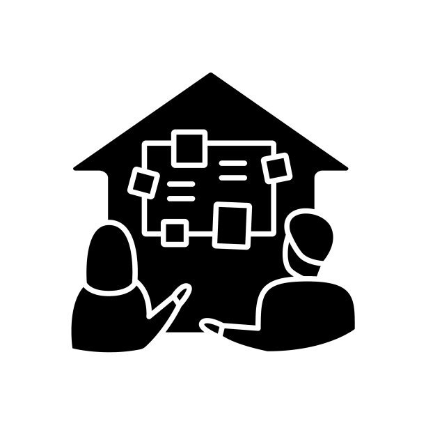 在家教育的课程字形图标图片下载