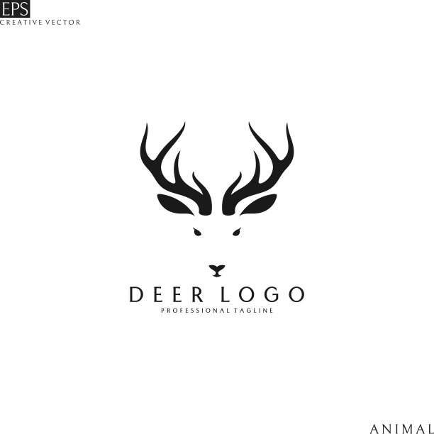 鹿头标志图片下载