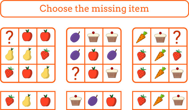 选择缺失的项目教育游戏图片下载