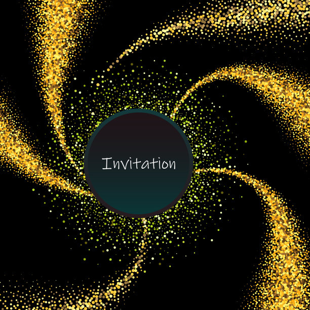 抽象金粉闪光设计星波图片下载