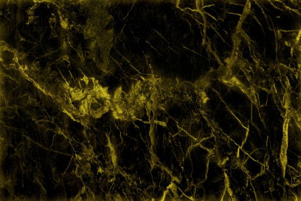 黑色和金色大理石顶视图纹理背景无缝闪光图案。图片下载