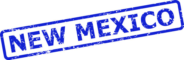 新墨西哥州邮票与腐蚀的纹理和圆形图片下载