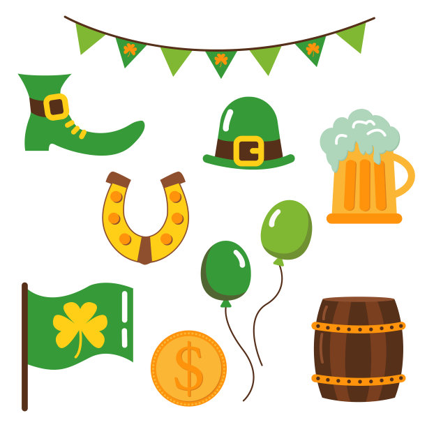 定在圣帕特里克节图片下载