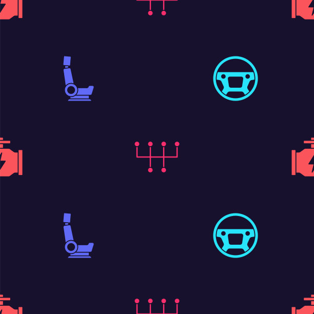 设置方向盘、汽车座椅变速杆和图片下载