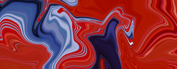 抽象彩色的红色和蓝色背景。艺术迷幻的数字背景。弯曲的形状插图。模板。波的效果。漩涡。创意的液体大理石纹理。之。奢侈的网页横幅设计。图片下载