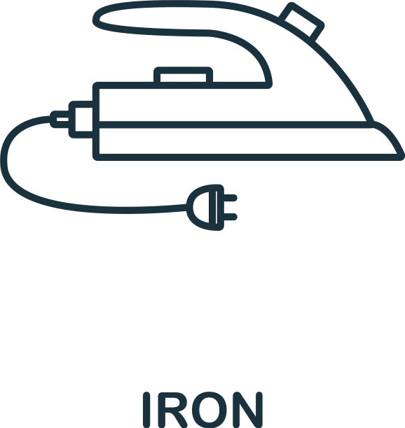 铁图标从家居收集简单的线条图片下载