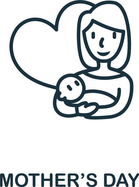 母亲节图标从假日收集简单图片下载