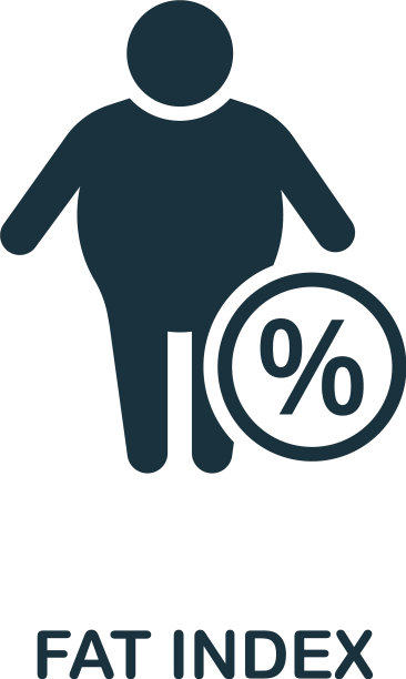 脂肪指数图标简单来自健康的生活方式图片下载