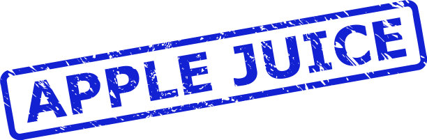 苹果汁邮票与垃圾摇滚风格和圆形图片下载