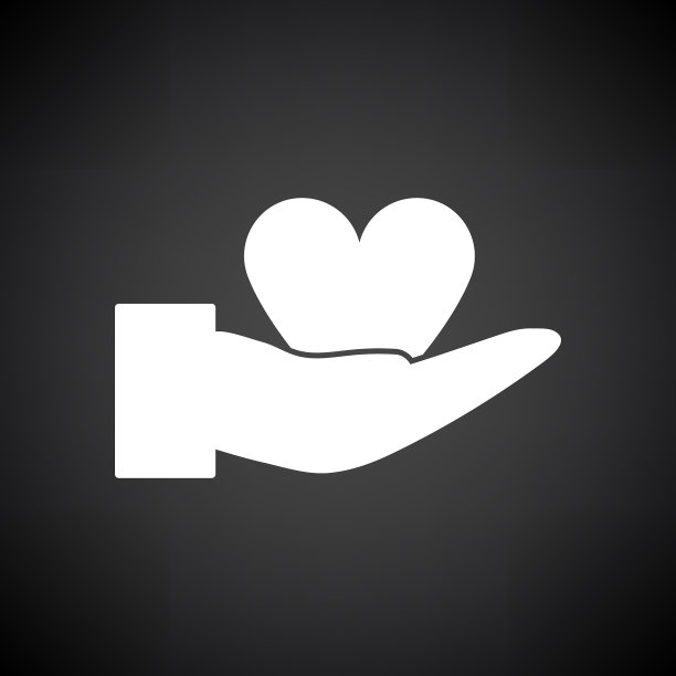 手呈心形戒指图标图片下载