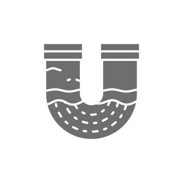 水管有污染，排水管淤塞，灰色图标。图片下载