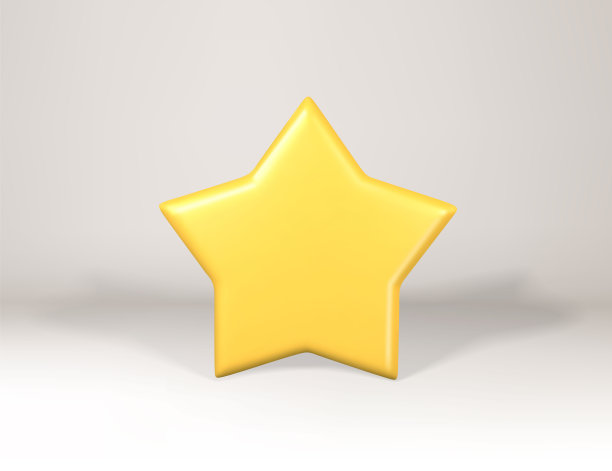 3 d金星。节日设计元素。逼真的3d黄色星星。矢量图图片下载