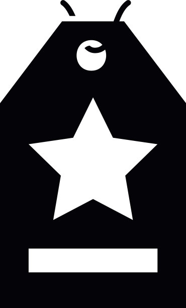 星形轮廓标签图片下载