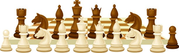 棋盘有棋子的棋盘，如象棋或策略图片下载