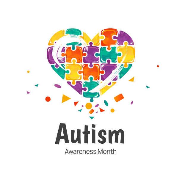自闭症宣传月的横幅图片下载