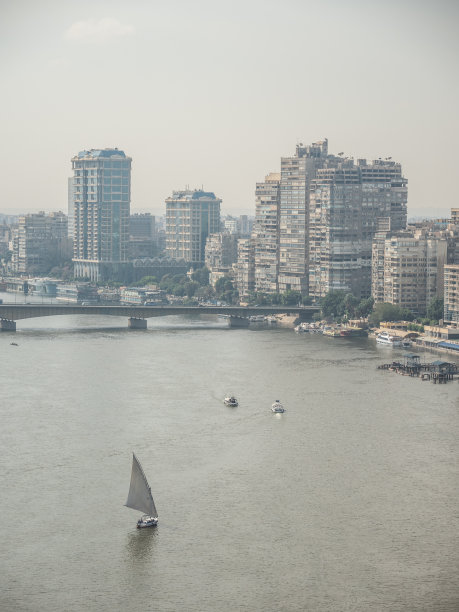 开罗市与尼罗河图片下载