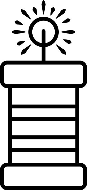 排灯节蜡烛图标线条风格图片下载