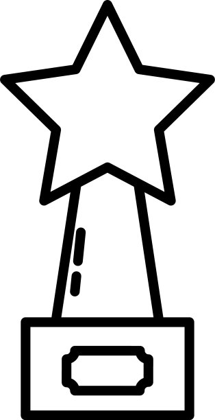 星星奖励图标线条风格图片下载