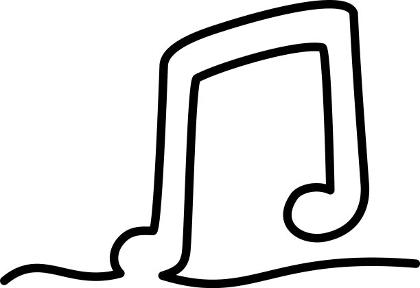 一行设计音符图标图片下载