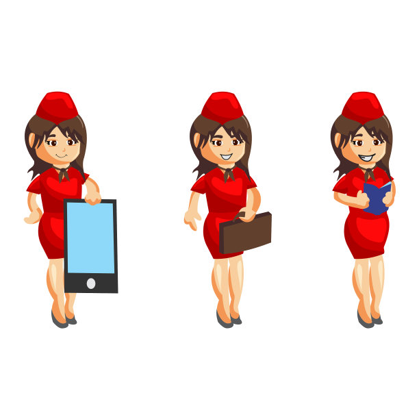 空中小姐的职业图片下载