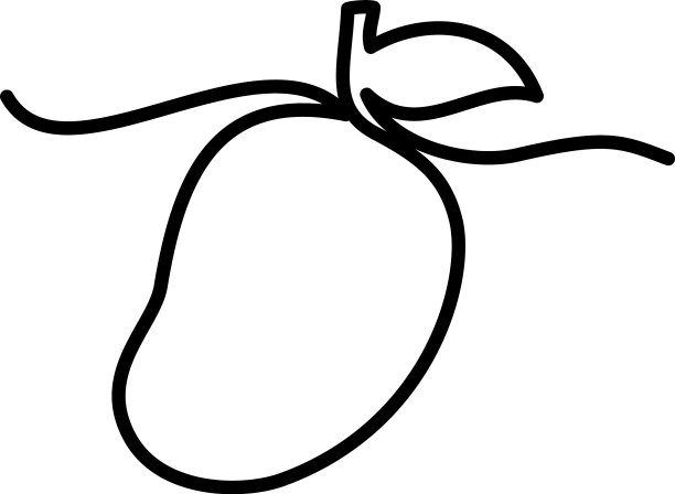 一行芒果图标设计图片下载