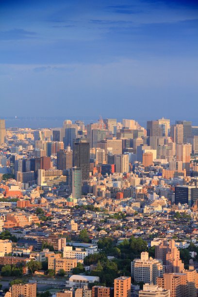 东京日落天际线，日本图片下载