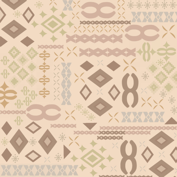 带有复古色彩的装饰图案。图片下载