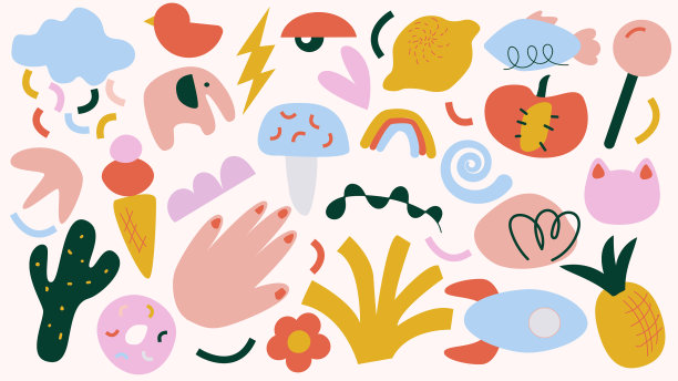 抽象图形背景手绘各种图片下载