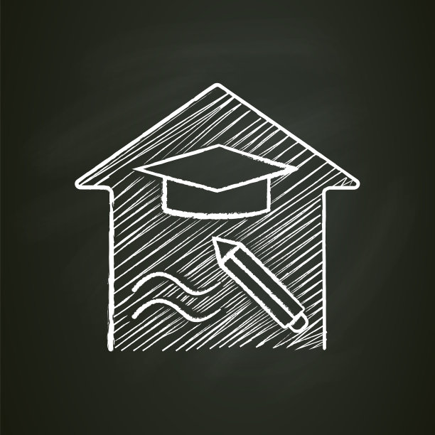 教育自由粉笔图标图片下载