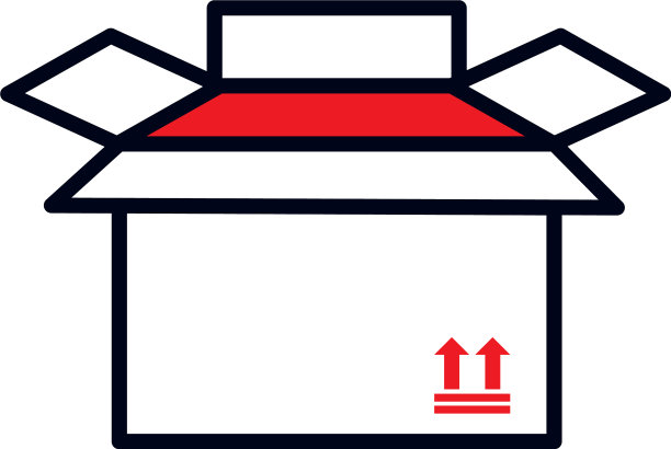 打开包装盒图标半线半色样式图片下载