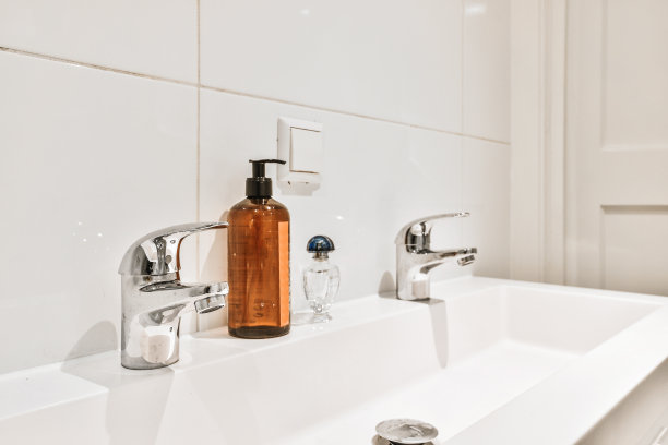 现代台面盆在光浴室图片下载