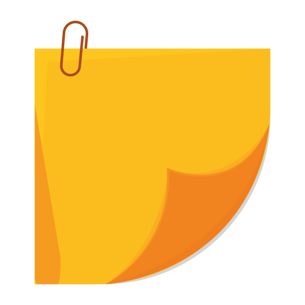 一张带夹子的纸上学用品图片下载